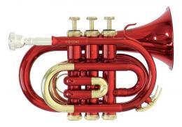 Roy Benson PT-101R Pocket Trumpet - Bb, Red