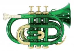 Roy Benson PT-101E Pocket Trumpet - Bb, Green