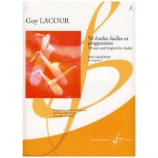Guy Lacour - 50 Etudes Faciles et Progressives Vol. 2