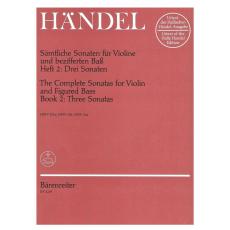 Handel - The Complete Sonatas, for Violin & Basso Continuo Book 2