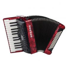 Hohner Bravo II 60 RD A16972 Silent Key - Red