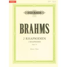 Johannes Brahms - 2 Rhapsodien opus 79 / Εκδόσεις Peters
