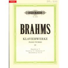 Johannes Brahms - Klavierwerke - Piano Works IV / Εκδόσεις Peters