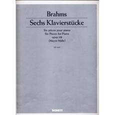 Johannes Brahms - Sechs Klavierstucke Op. 118 / Εκδόσεις Schott