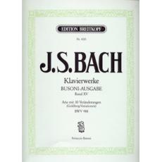 J.S. Bach - Klavierwerke (Busoni-Ausgabe) Band XV / Εκδόσεις Breitkopf