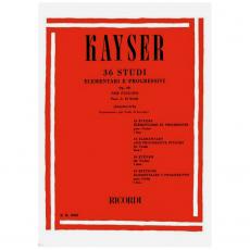 KAYSER - 36 Etudes Op.20 N.1 / Εκδόσεις Ricordi