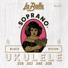 La Bella No.15 Black Nylon - Soprano