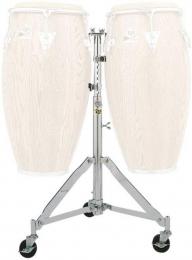 Latin Percussion LP290B Collapsible Double Conga Stand - Chrome