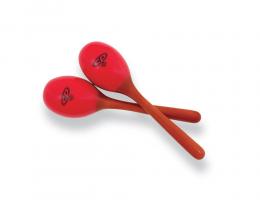 Latin Percussion CP281 Wood Maracas, Large - 1 Pair, Red