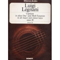 Legnani Luigi - Capricen in allen Dur-und Moll- Tonarten (Opus 20)