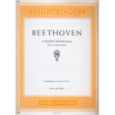Ludwig Van Beethoven - 6 Leichte Variationen /  Εκδόσεις Schott