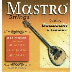 Mastro 6-string Bouzouki & Tzouras Bronze - 011 Medium Set