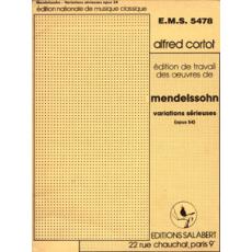 Mendelssohn - Variations Serieuses Op 54