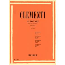 Muzio Clementi - 12 Sonate per pianoforte Vol II / Εκδόσεις Ricordi