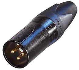 Neutrik NC3MXX-B 3-Pole Male Cable Connector Gold Contacts