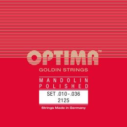 Optima  2125 Mandolin Polished, Goldin, Loop End - 10-36