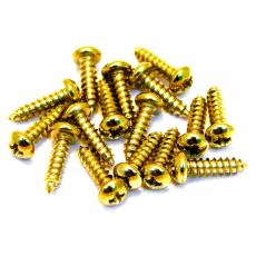 GMi Wood Screws 2,1 x 10mm - Gold, 12-pack