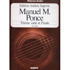 Ponce Manuel M.  - Theme varie et Finale