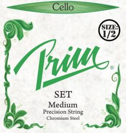 Prim Chromium Steel Cello Strings Set - 1/2, Medium
