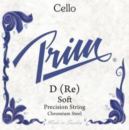 Prim Chromium Steel Cello String - D, Soft