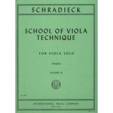Schradieck - School Οf Viola Technique Volume 3