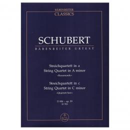 Schubert - String Quartet D804, D703 (Pocket Score)