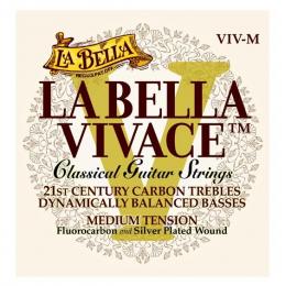 La Bella VIV-M Vivace - Fluorocarbon, Silver Plated - Medium Tension