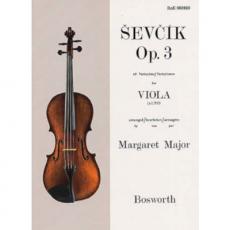 Sevcik for Viola (Alto), Opus 3 - 40 Variations