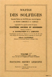Lemoine - Solfege Des Solfeges - 1C