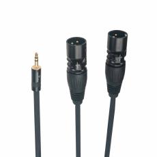 Soundsation Wiremaster mini Jack Stereo - 2 x XLR male - 1.5m
