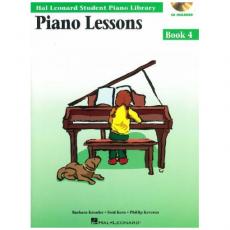 Piano Lessons, Book 4 + Audio - Hal Leonard Student Piano Library