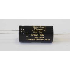 TAD Gold Cap 33+33uF @ 450V axial capacitor