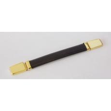 TAD - Marshall Style Strap Handle - Black, Gold Caps