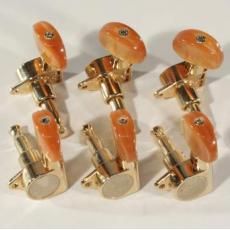 Takamine TGP0560A Acoustic Machine Heads - Gold with Amber Button