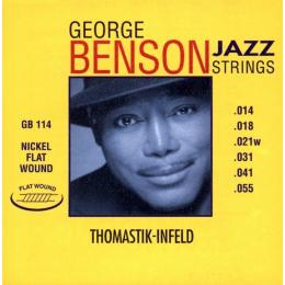 Thomastik GB114 George Benson - Flat Wound, 14-55
