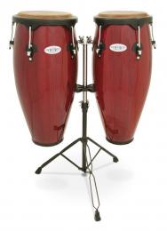 Toca Synergy Series Conga Set, Double Stand - Rio Red