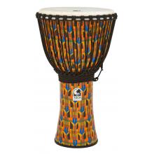 Toca Freestyle Djembe, Rope-Tuned with Bag - Kente Cloth, 14