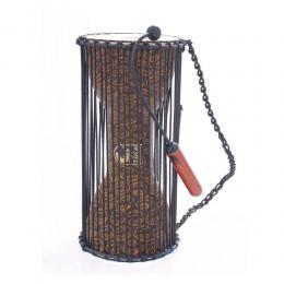 Toca Talking Drum with Beater - African Mask, 8