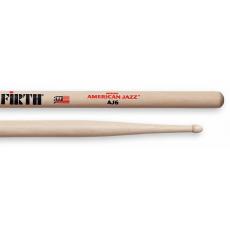 Vic Firth American Jazz AJ6 - Hickory, Wooden Tip 7A 