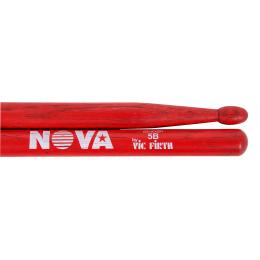 Vic Firth Nova N5BR - Hickory, Wooden Tip 5B Red