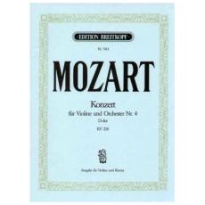 Wolfgang Amadeus Mozart - Concerto 4 D-dur KV 218 For Violin / Εκδόσεις Breitkopf 